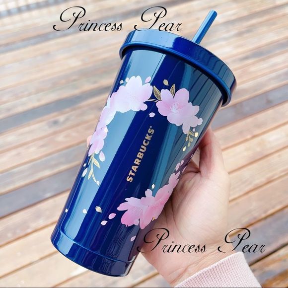 Starbucks Thailand Navy Sakura Wreath - Picture 2 of 5